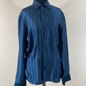 VINTAGE PANCALDI& B MADE IN ITALY 💯 SILK WOMEN BLOUSE SIZE 15/4 40